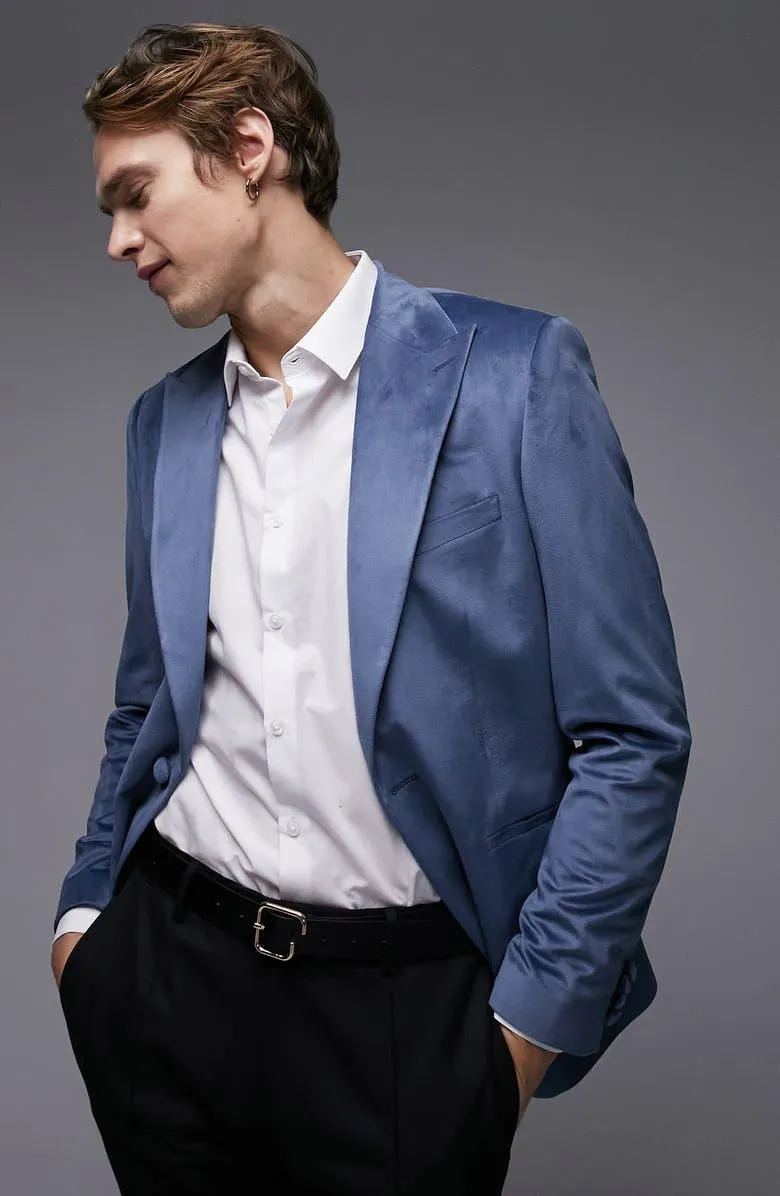 Skinny Velveteen Sport Coat