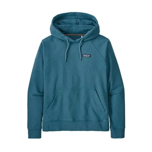 Patagonia Womens P-6 Label Organic Hoody Abalone Blue