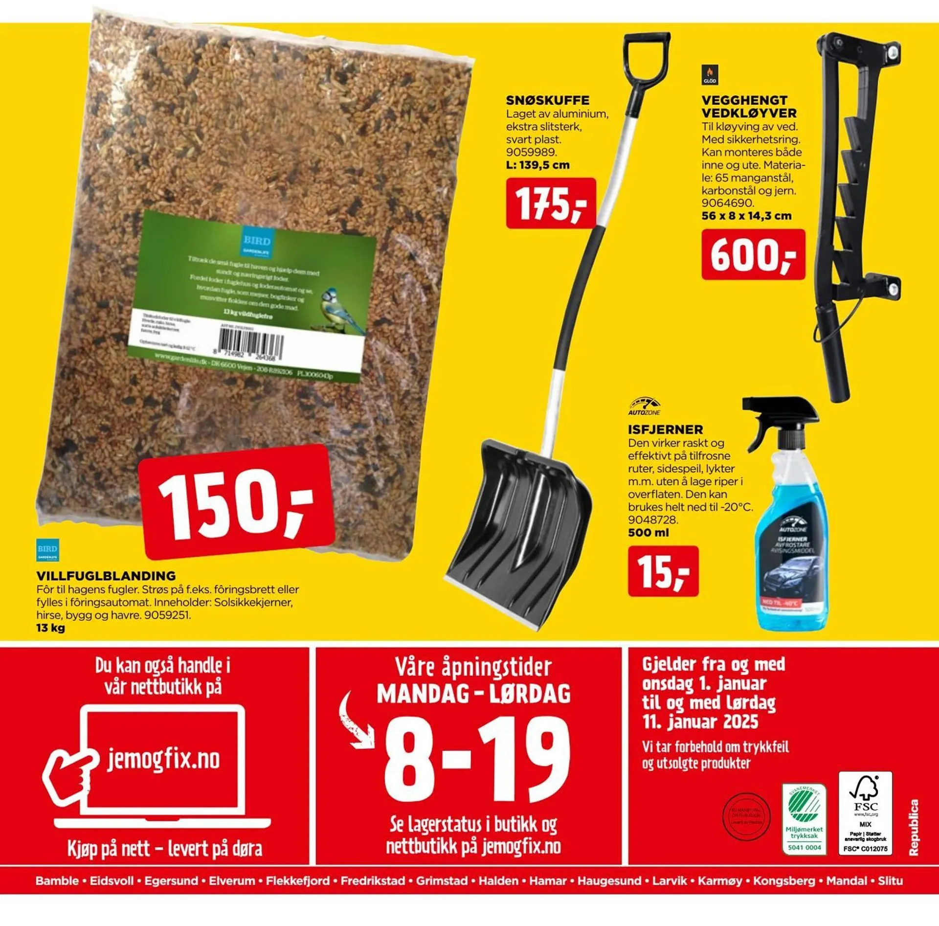 jem & fix Kundeavis fra 31. desember til 11. januar 2025 - kundeavisside 16
