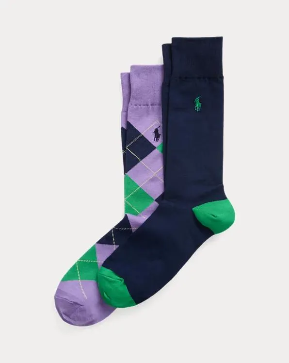 Argyle Trouser Sock 2-Pack
