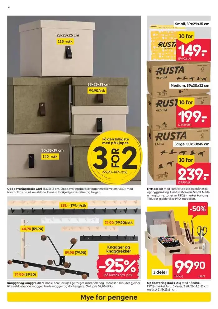 Rusta Kundeavis fra 30. desember til 13. januar 2025 - kundeavisside 4