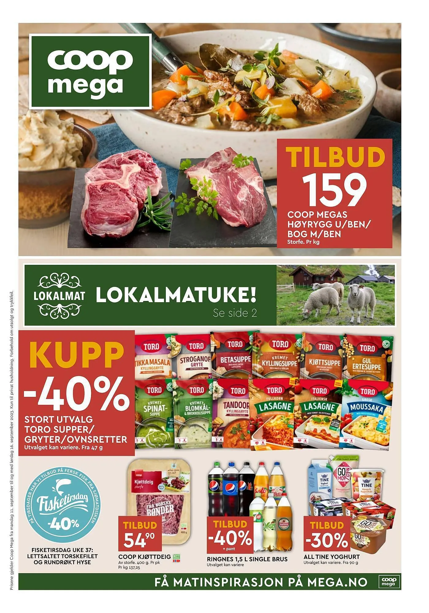 Coop Mega Kundeavis fra 10. september til 16. september 2023 - kundeavisside 1