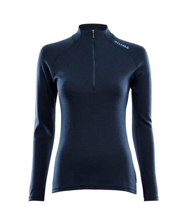 Aclima Warmwool Mockneck Womens Navy Blazer