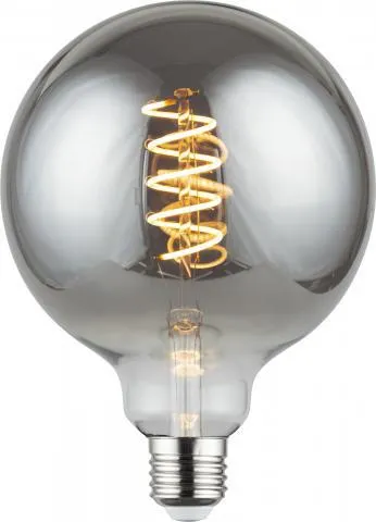 LED spiral globe E27 dimbar 4W Røykfarget 12,5 cm