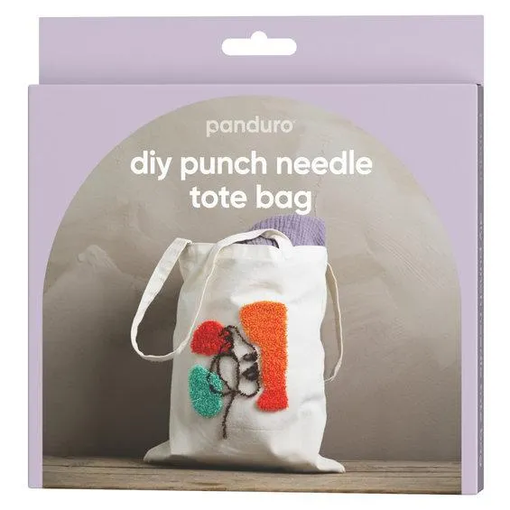 Dekorer et fint handlenett i tekstil med punch needling – verktøy og materialer er inkludert