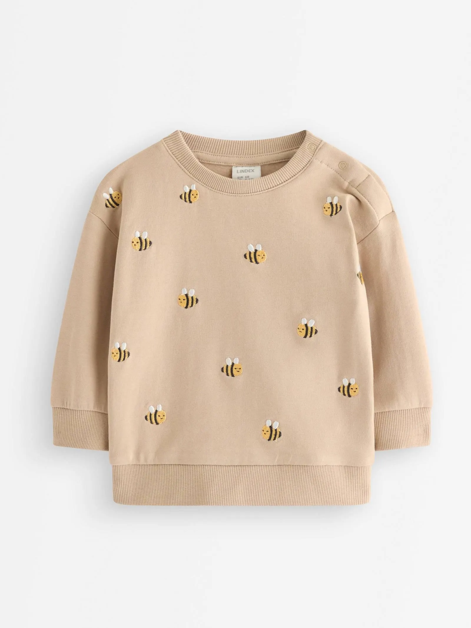 Brodert collegegenser med föret innside