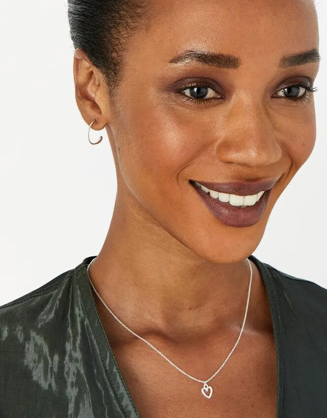 Sterling Silver Heart Necklace