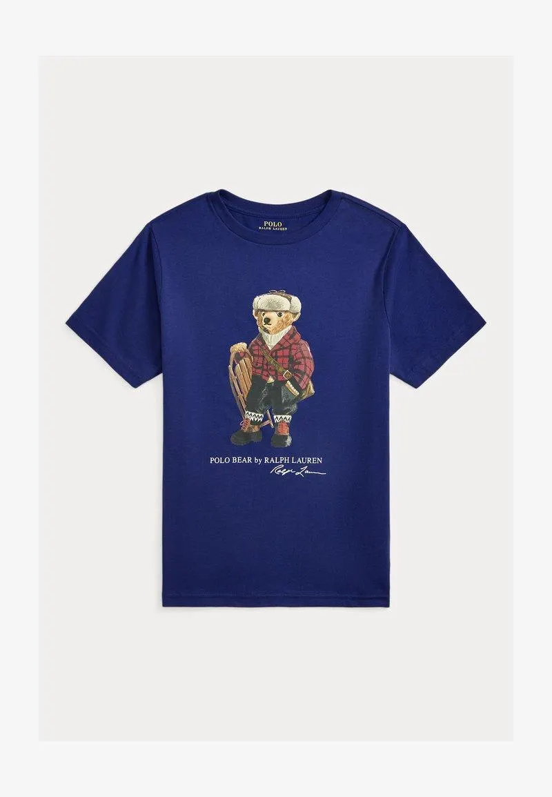 POLO BEAR COTTON JERSEY TEE - T-shirts med print - fall royal