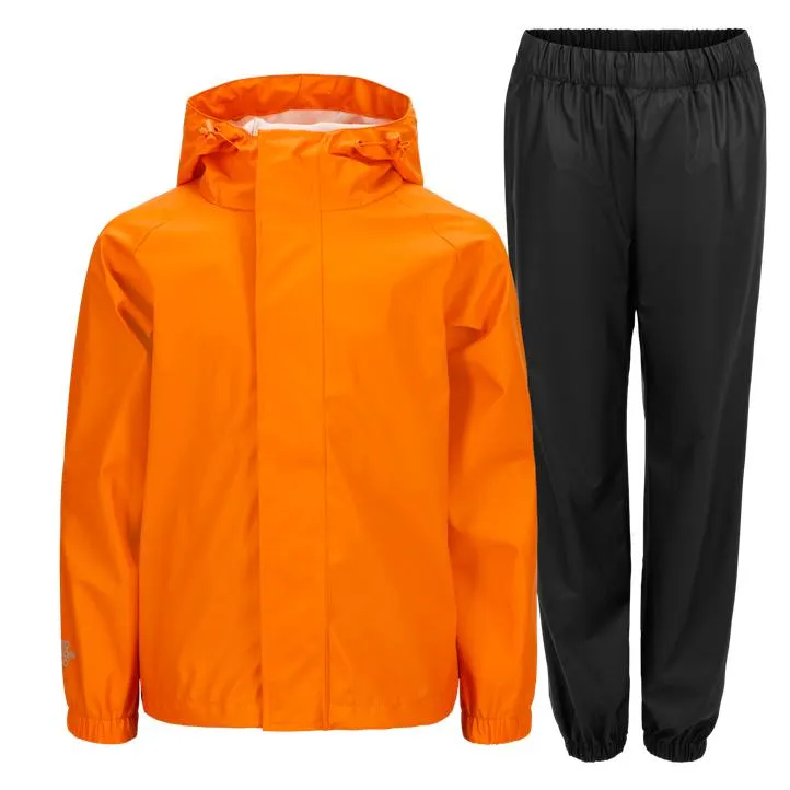 Bryggen Rain Set, regnsett junior, Oransje