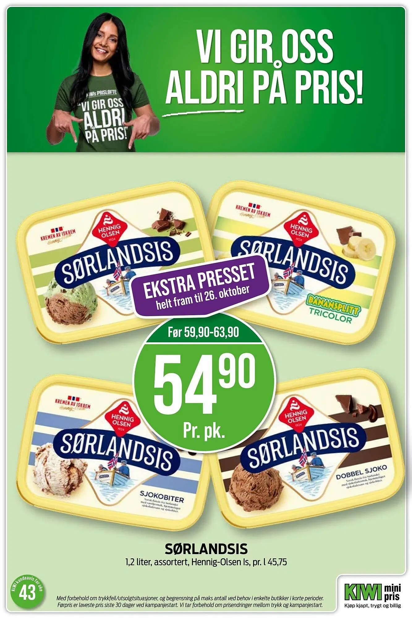 Kiwi kundeavis fra 20. oktober til 26. oktober 2025 - kundeavisside 19