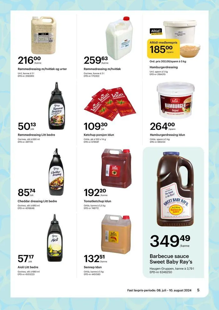 Alt Du Trenger, Alltid Billig fra 8. juli til 10. august 2024 - kundeavisside 5