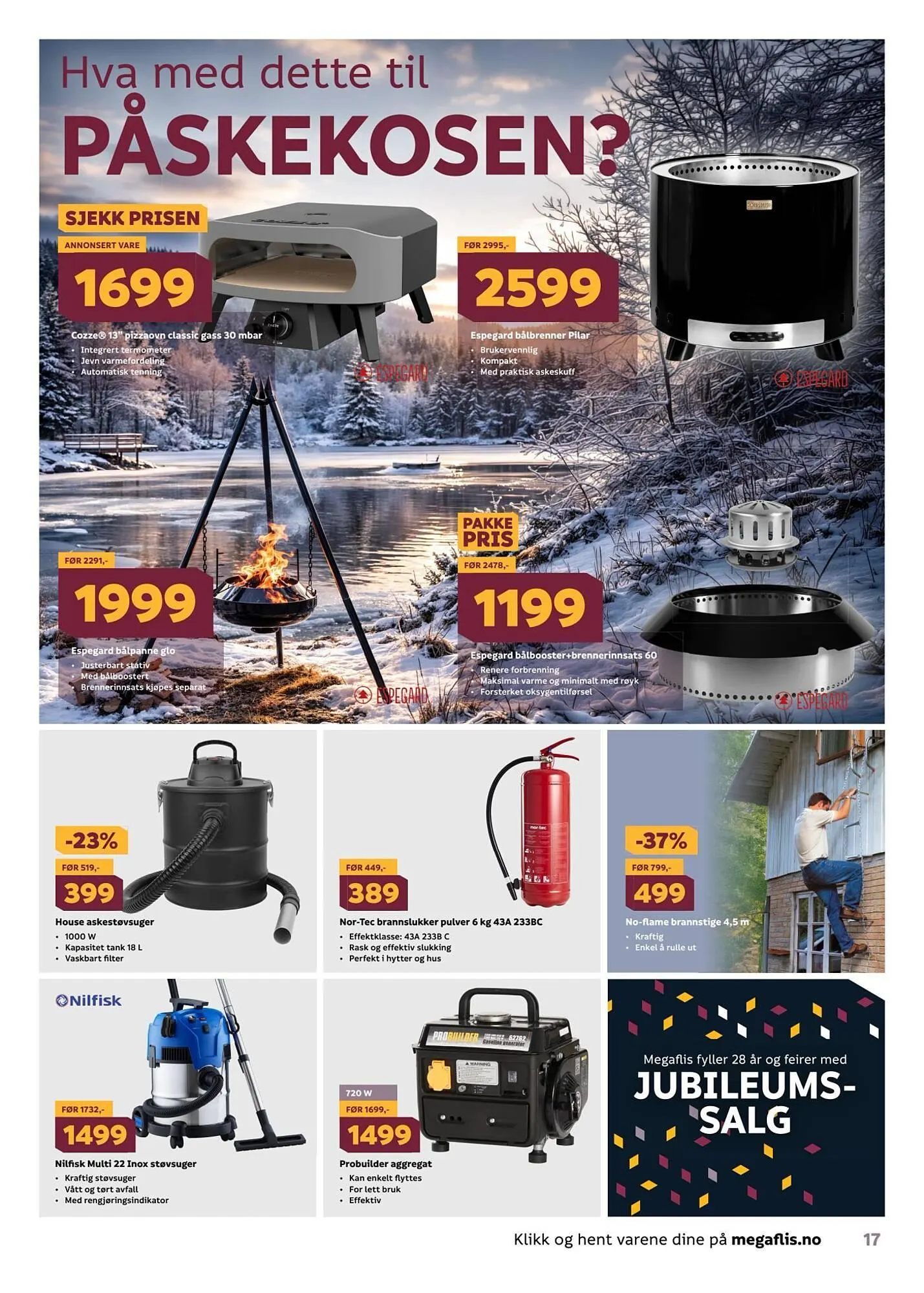 Megaflis kundeavis fra 16. mars til 7. april 2026 - kundeavisside 17