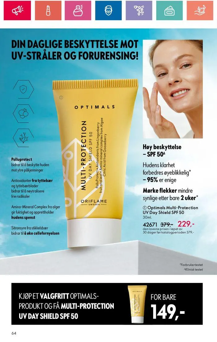 ORIFLAME Kundeavis fra 20. juni til 4. juli 2024 - kundeavisside 64
