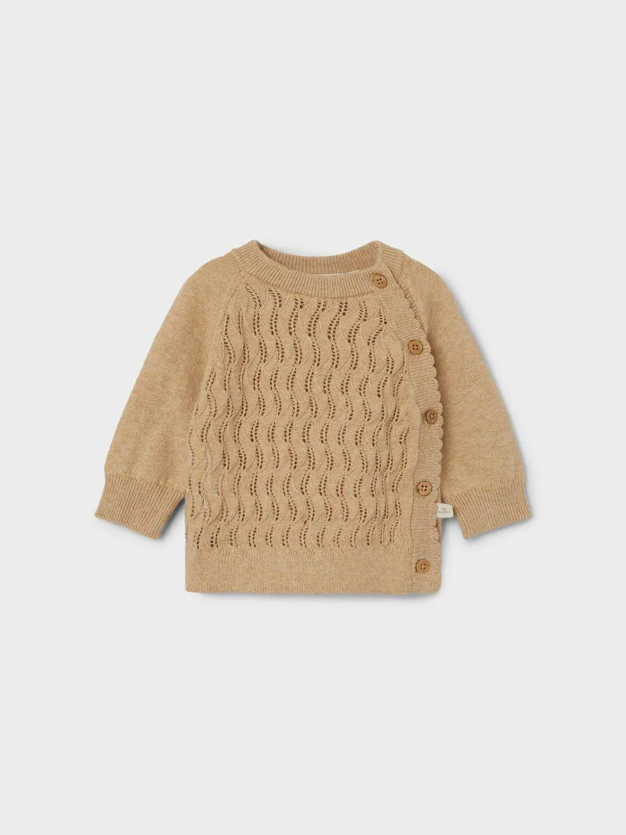 OMSLAG STRIKKET CARDIGAN