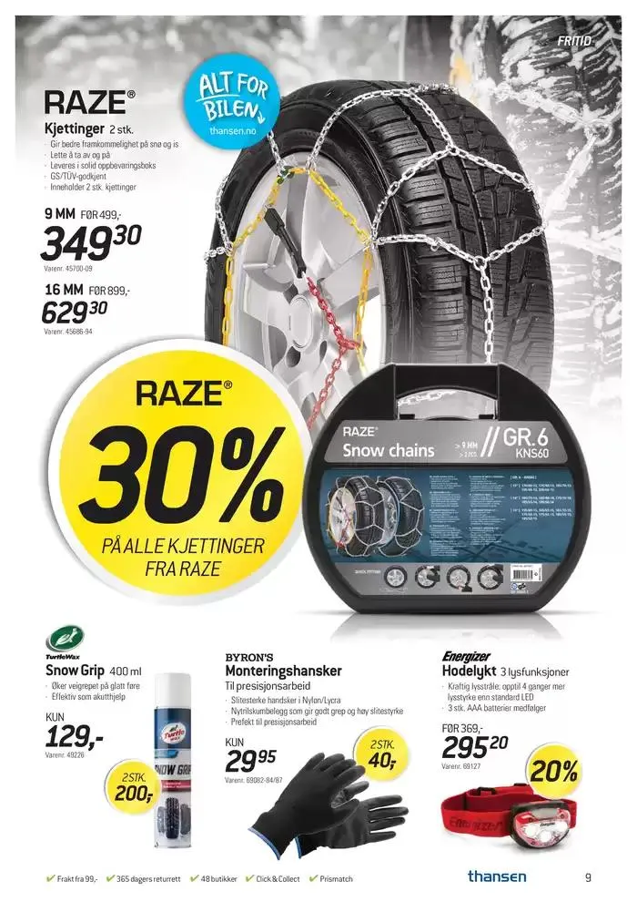 Aktuell kundeavis Thansen fra 26. februar til 25. mars 2025 - kundeavisside 9