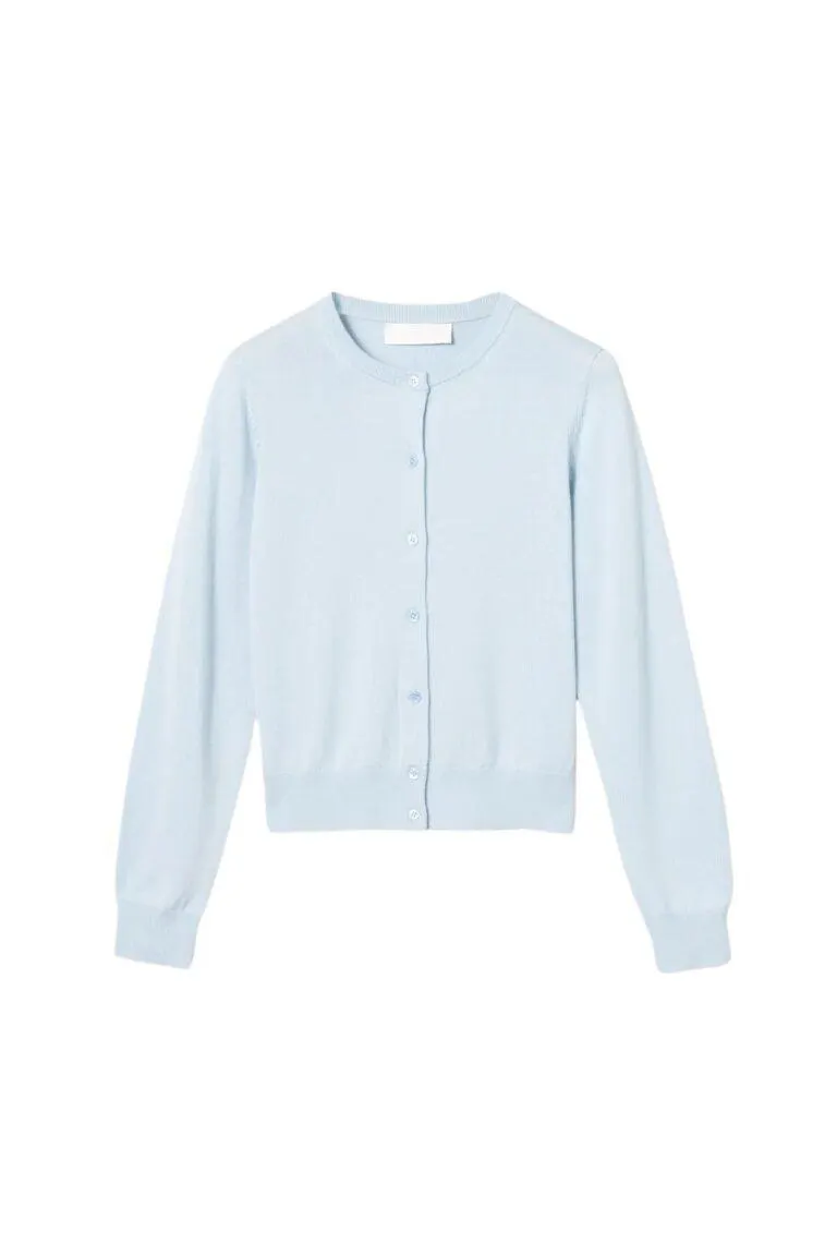 Classic Merino Cardigan – Blå