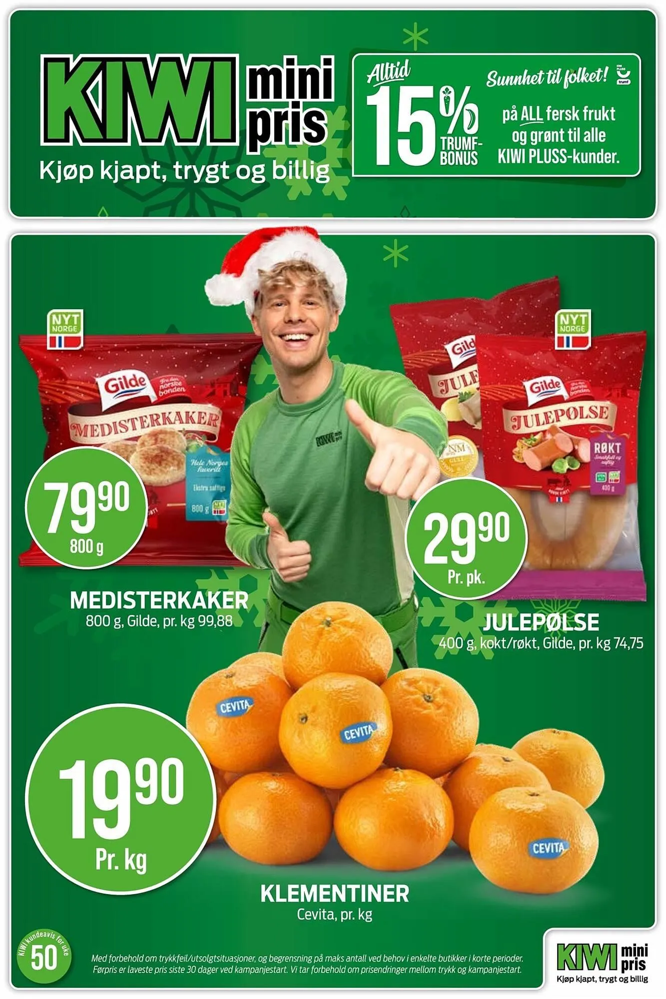 Kiwi kundeavis fra 8. desember til 14. desember 2025 - kundeavisside 1