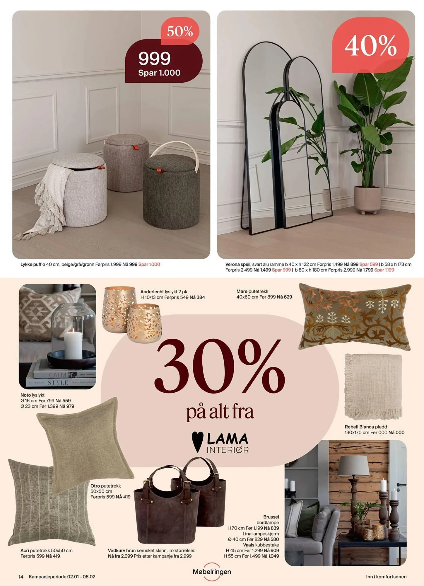 Møbelringen kundeavis fra 2. januar til 10. februar 2026 - kundeavisside 14
