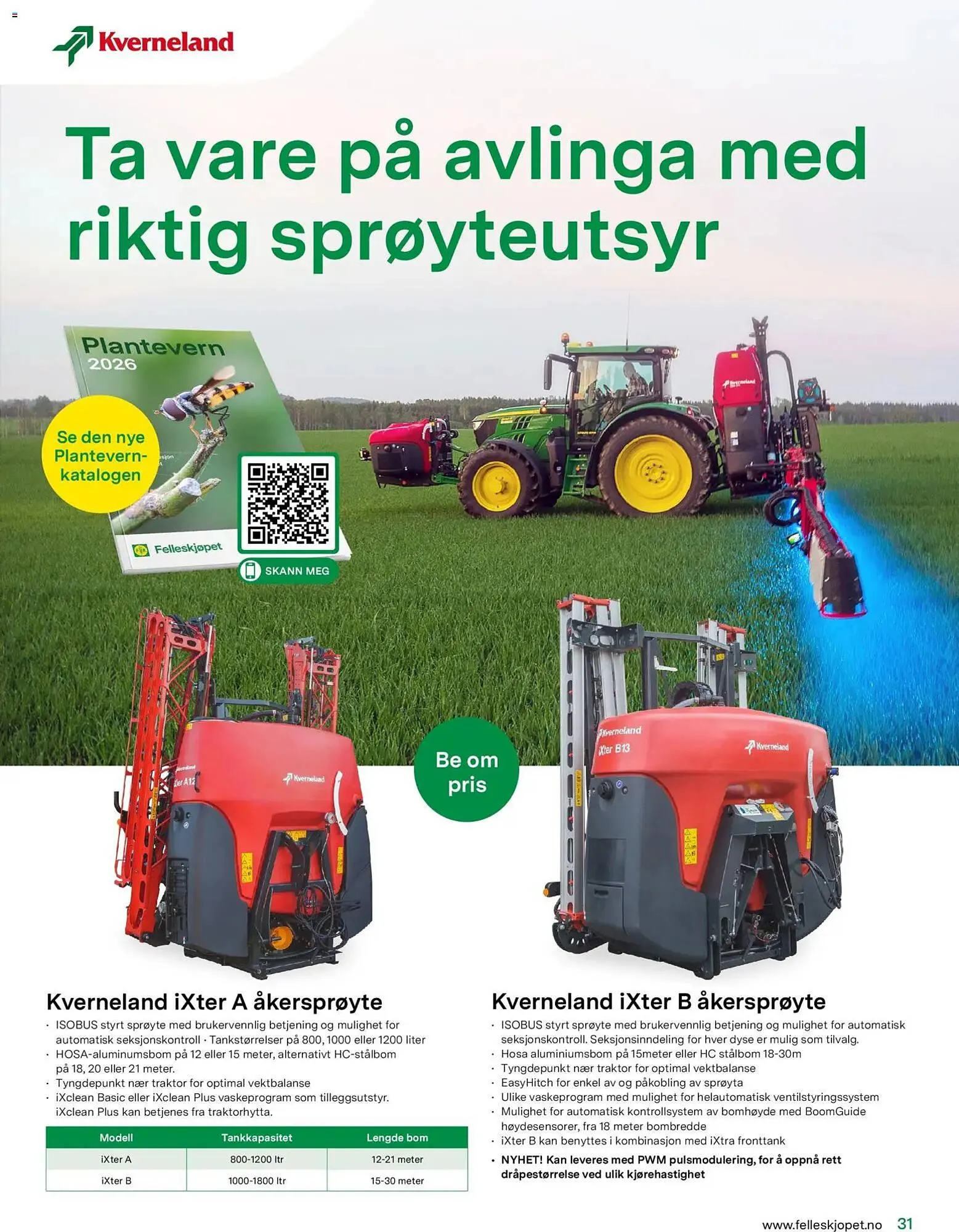 Felleskjøpet kundeavis fra 15. april til 3. januar 2027 - kundeavisside 31