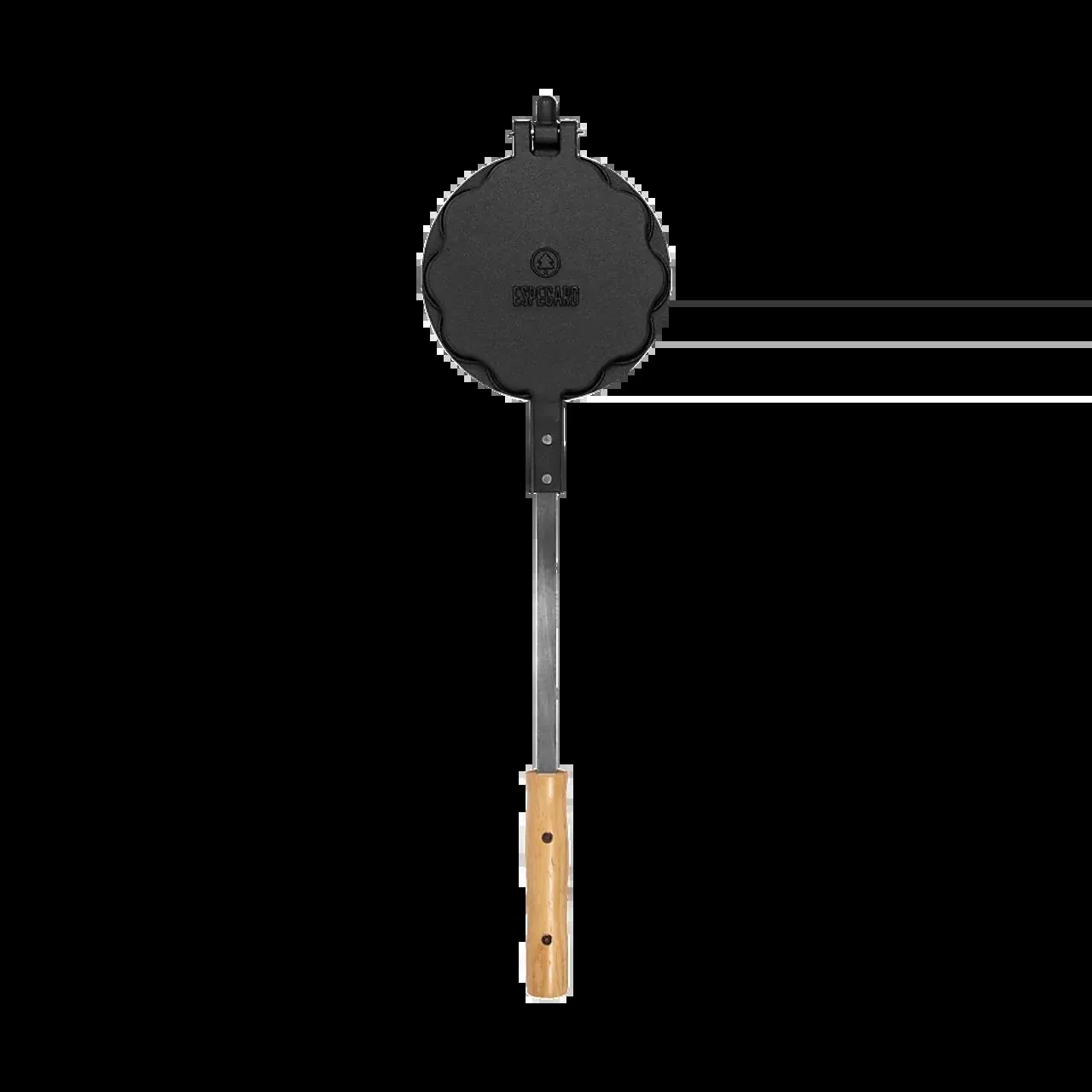 Vaffeljern til bålpanne