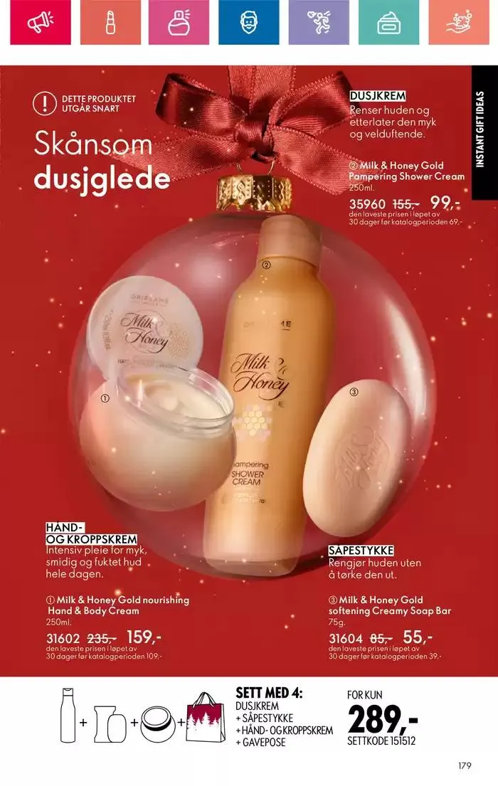 ORIFLAME Kundeavis fra 5. desember til 19. desember 2024 - kundeavisside 179
