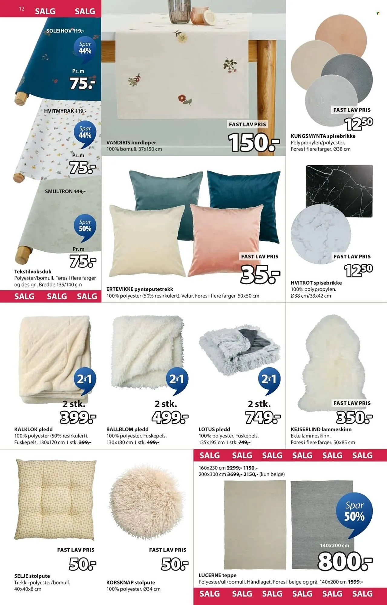 JYSK kundeavis fra 24. desember til 10. januar 2026 - kundeavisside 12