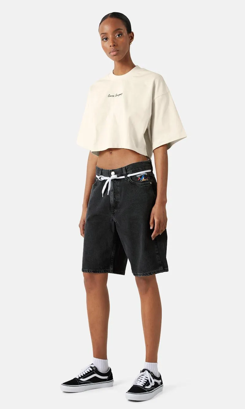 Crop t-skjorte
