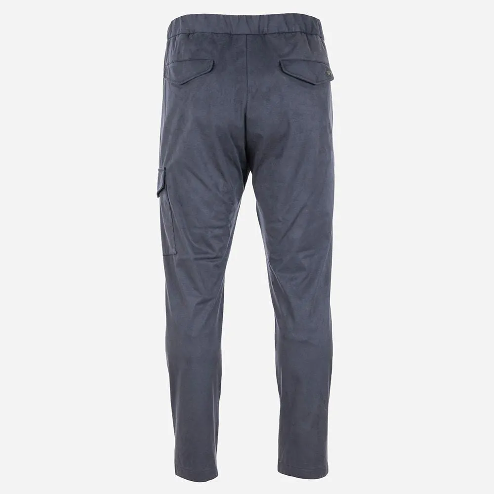 Cargo Pant Alcantara - Blue Avio