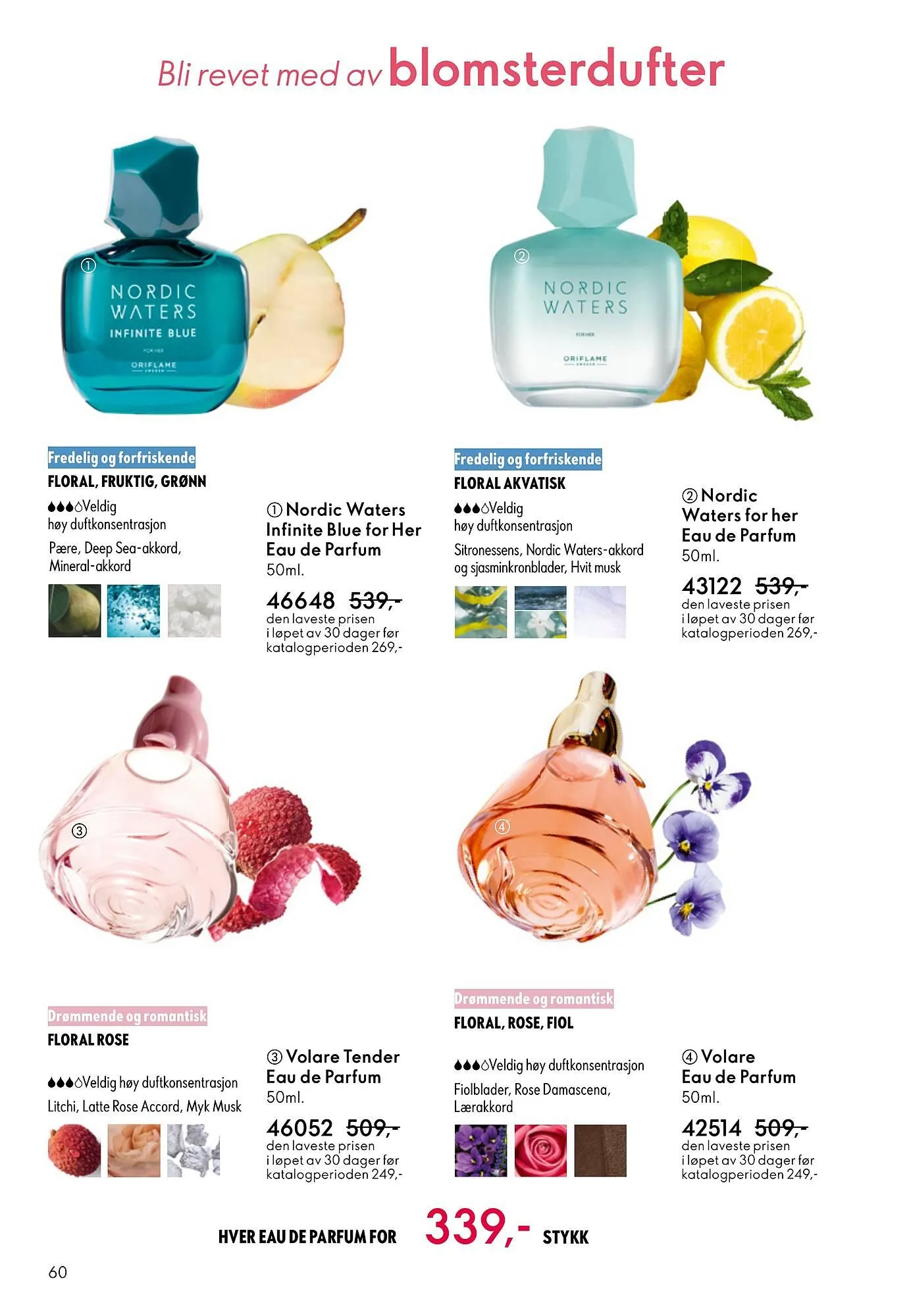 Oriflame katalog fra 1. april til 30. april 2026 - kundeavisside 60