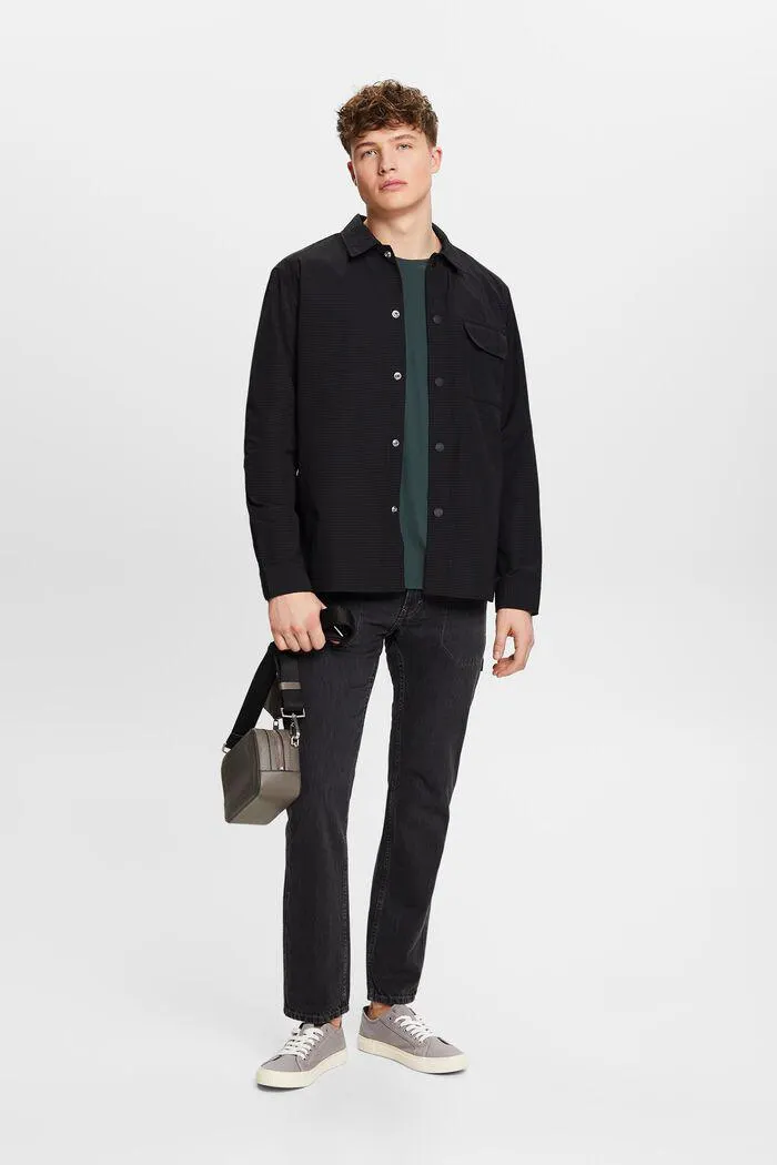 Textured Long-Sleeve Shirt