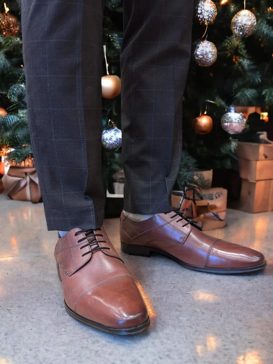 Biagio Suit Leather Men Brown