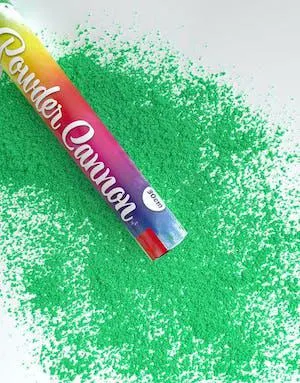 Pulverkonfetti Kanon med Grønt Pulver for Utendørsbruk - 30 cm