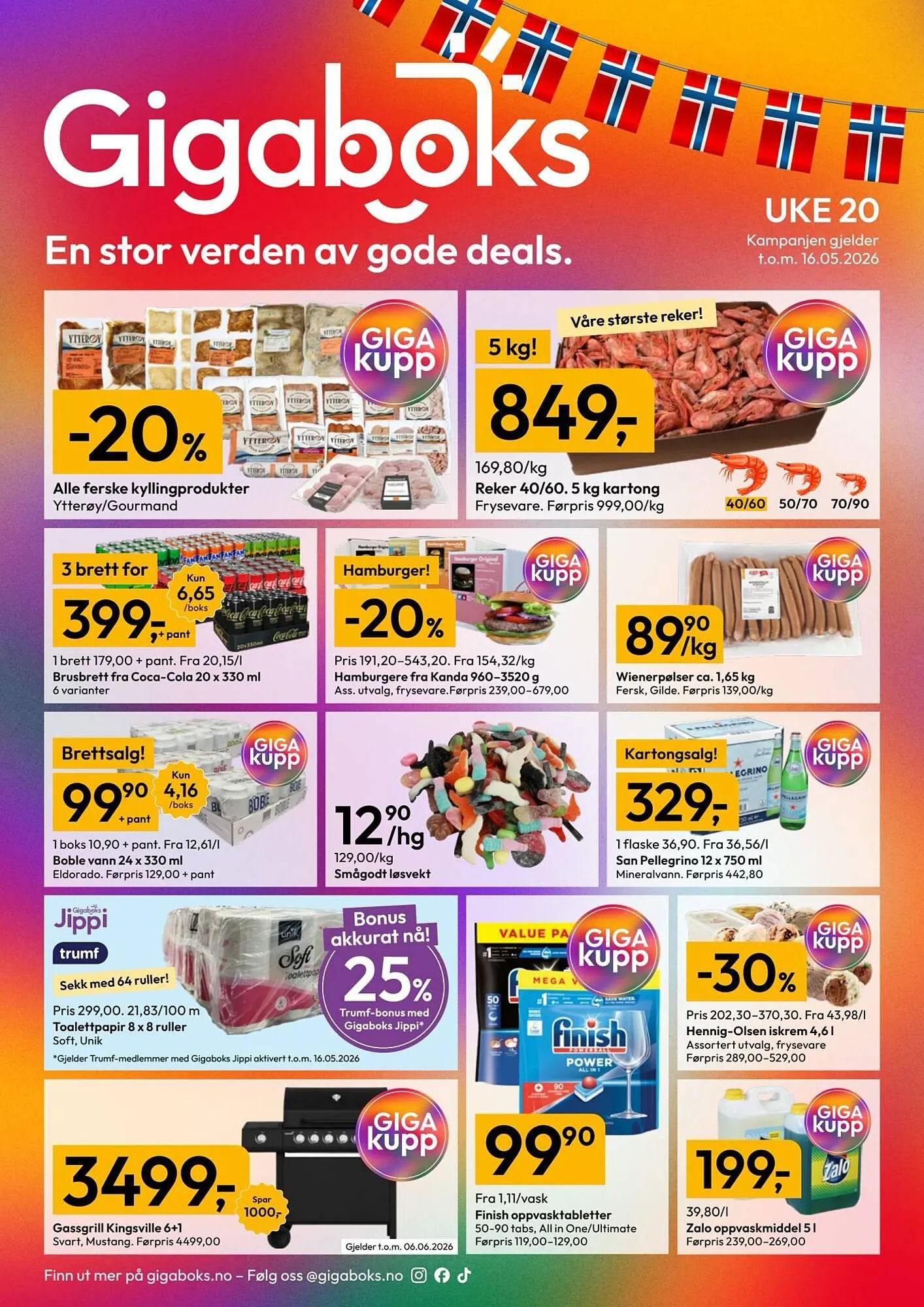 Gigaboks kundeavis fra 11. mai til 17. mai 2026 - kundeavisside 1
