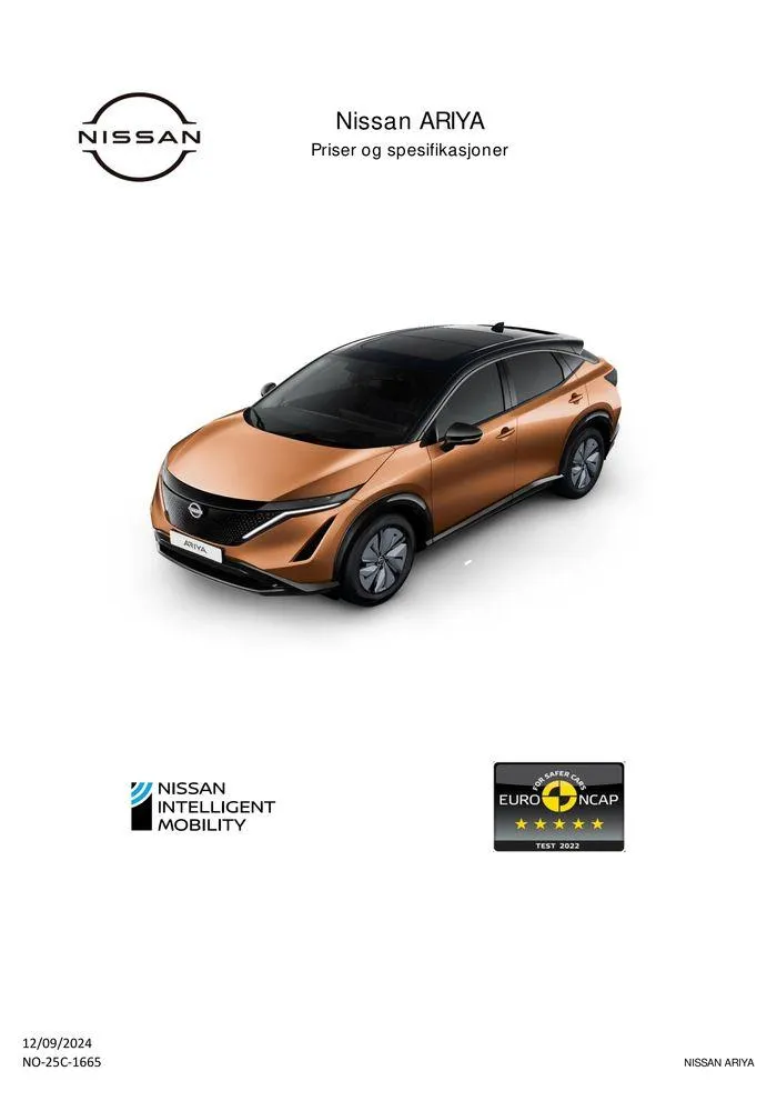 Nissan ARIYA fra 14. september til 14. september 2025 - kundeavisside 1