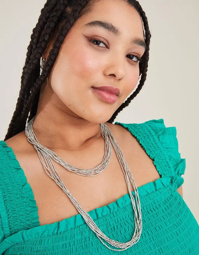 Beaded Chain Layered Necklace