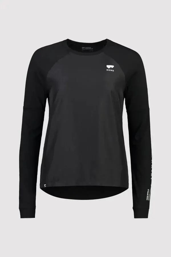 Mons Royale Tarn Merino Shift Wind Jersey Womens Black