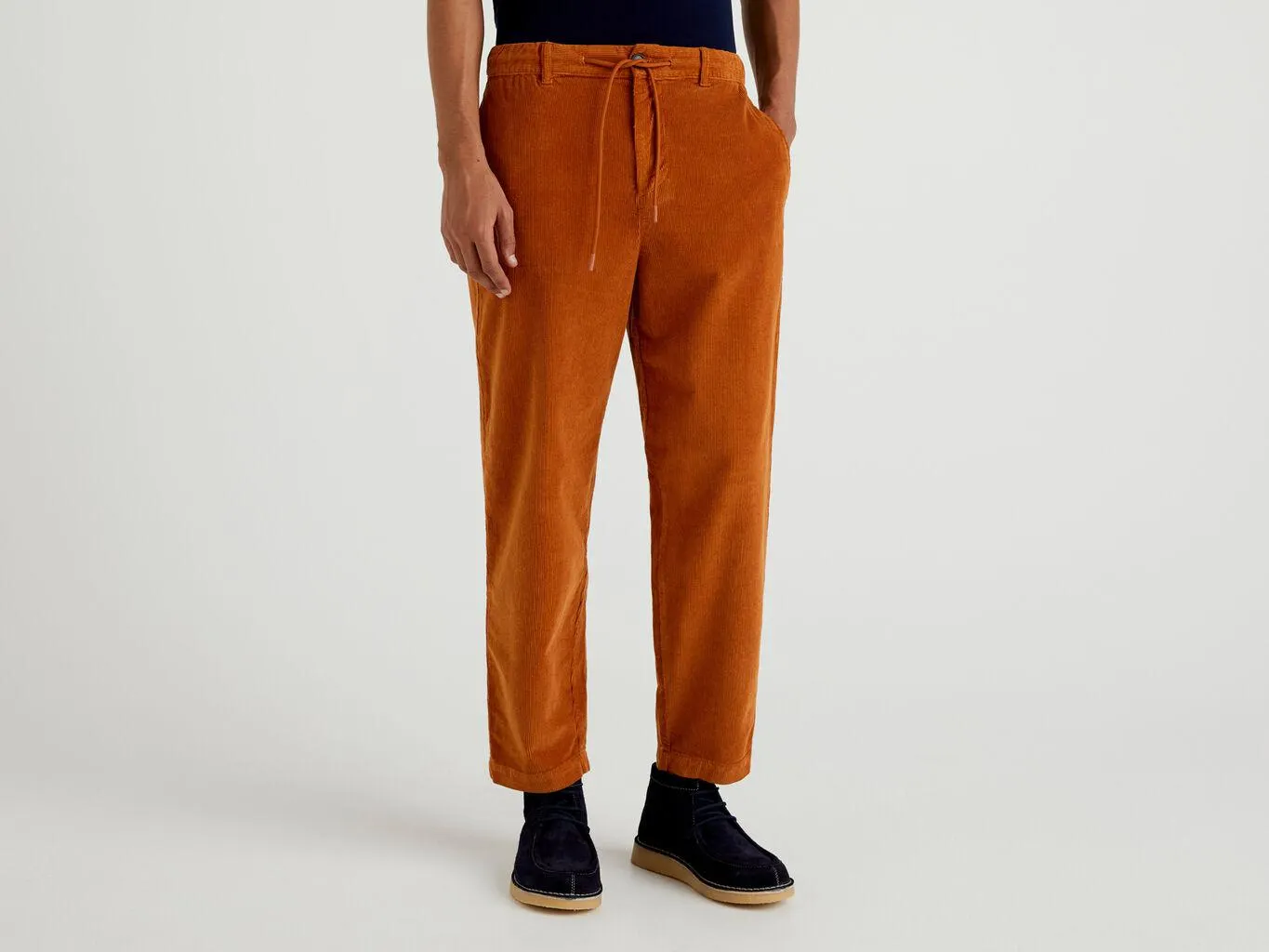 Benetton Corduroy Joggebukser Herre Oransje | Norge-5429863