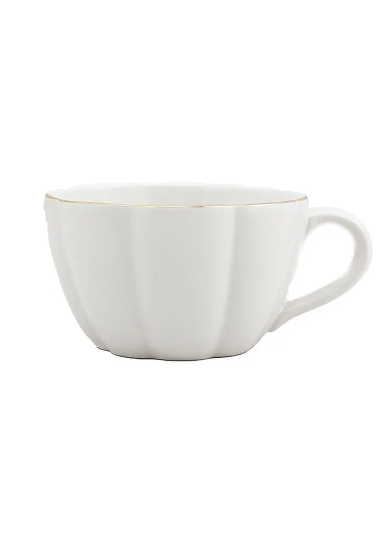 Mug with gold coloured rim