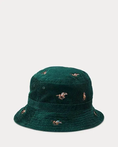 Equestrian Corduroy Bucket Hat