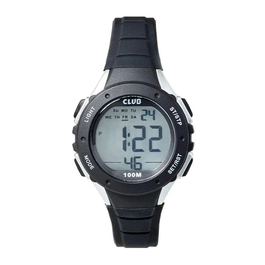 Barneklokke Kronograf Sort 32 mm