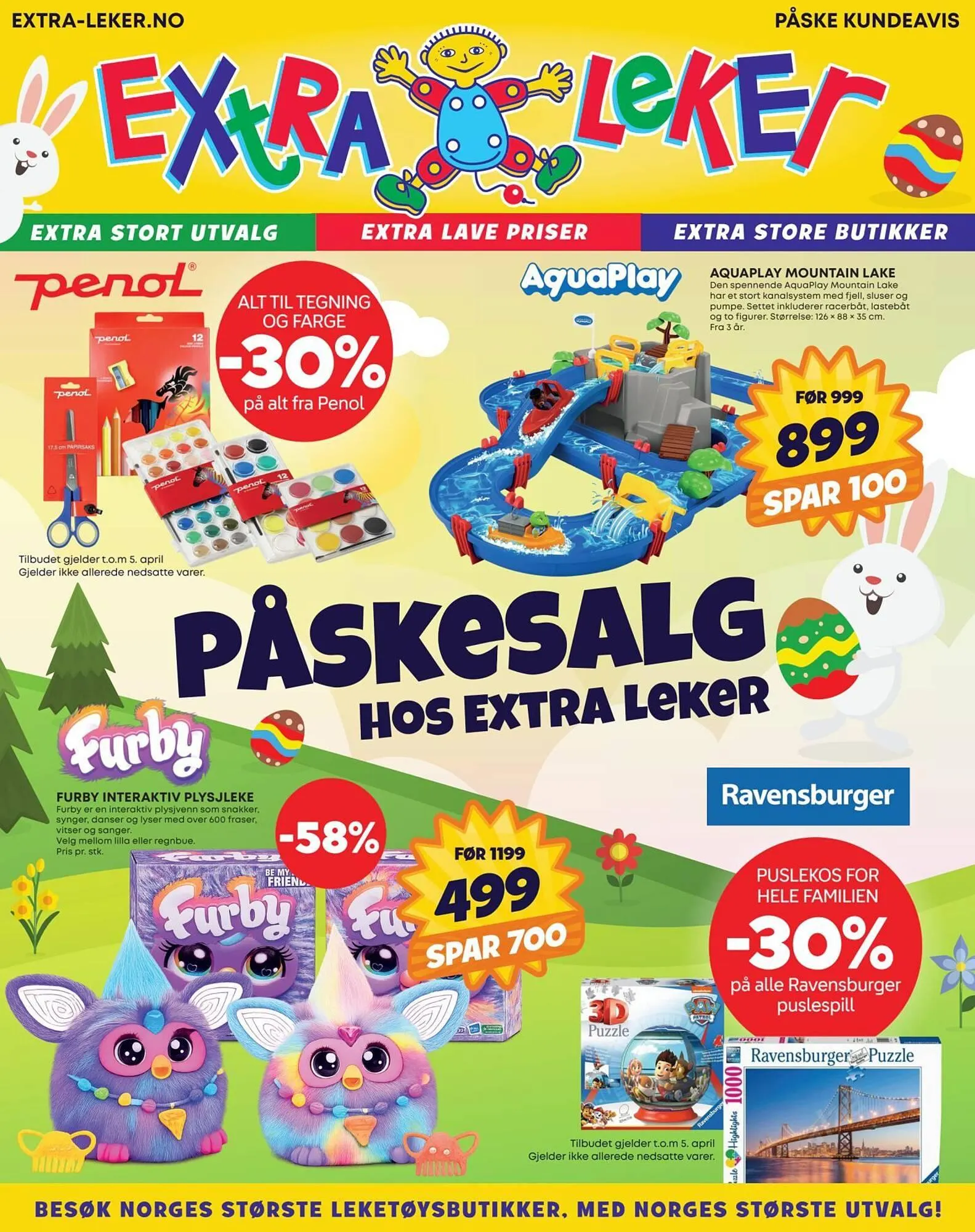 Extra Leker kundeavis fra 23. mars til 6. april 2026 - kundeavisside 1
