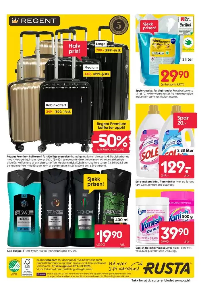 Rusta Kundeavis fra 27. januar til 10. februar 2025 - kundeavisside 12