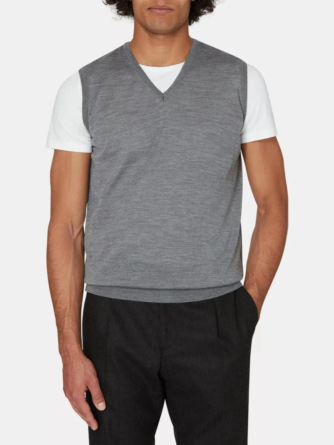 ROGER SLIPOVER VEST Grå