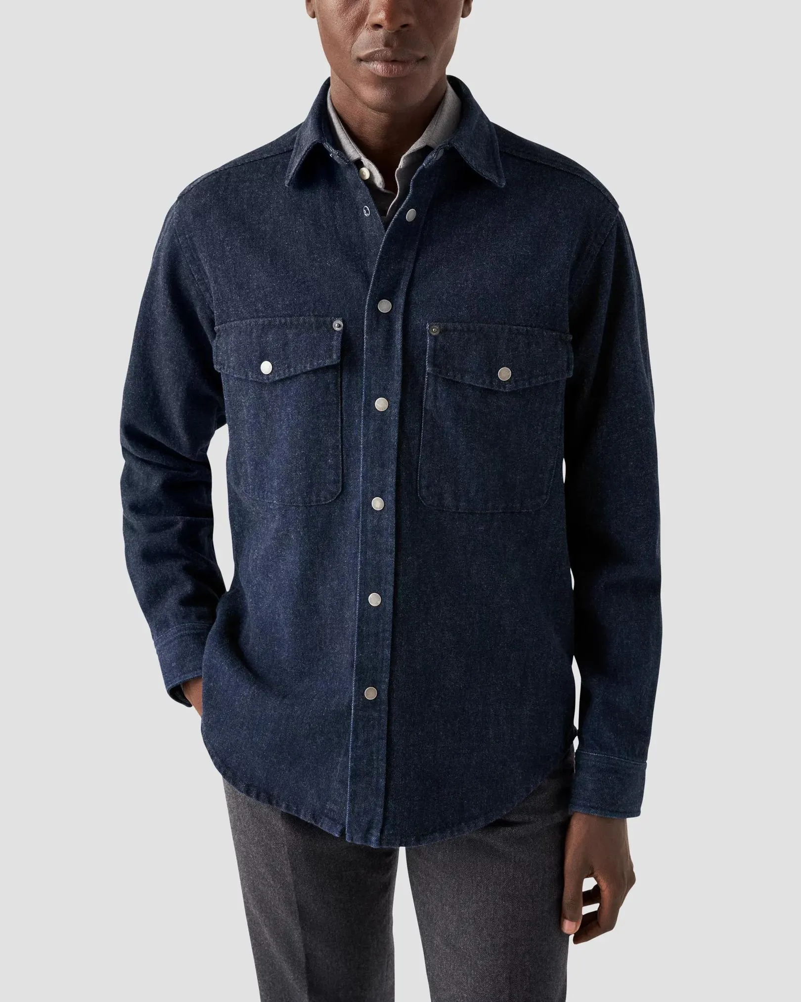 Navy Heavy Denim Overshirt