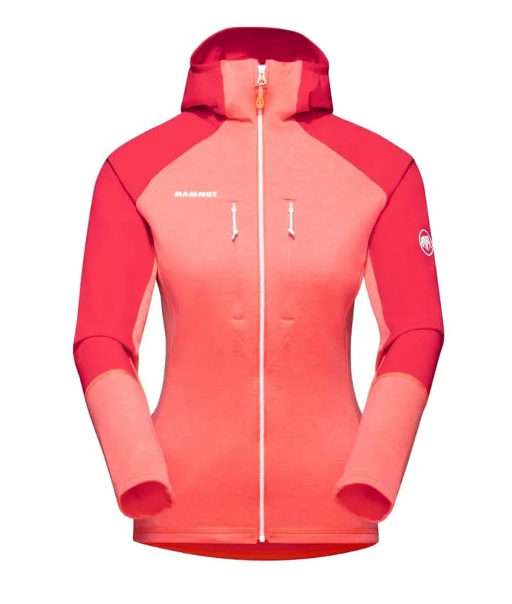 Mammut Eiswand Advanced Ml Hooded Jacket Women Barberry/Azalea