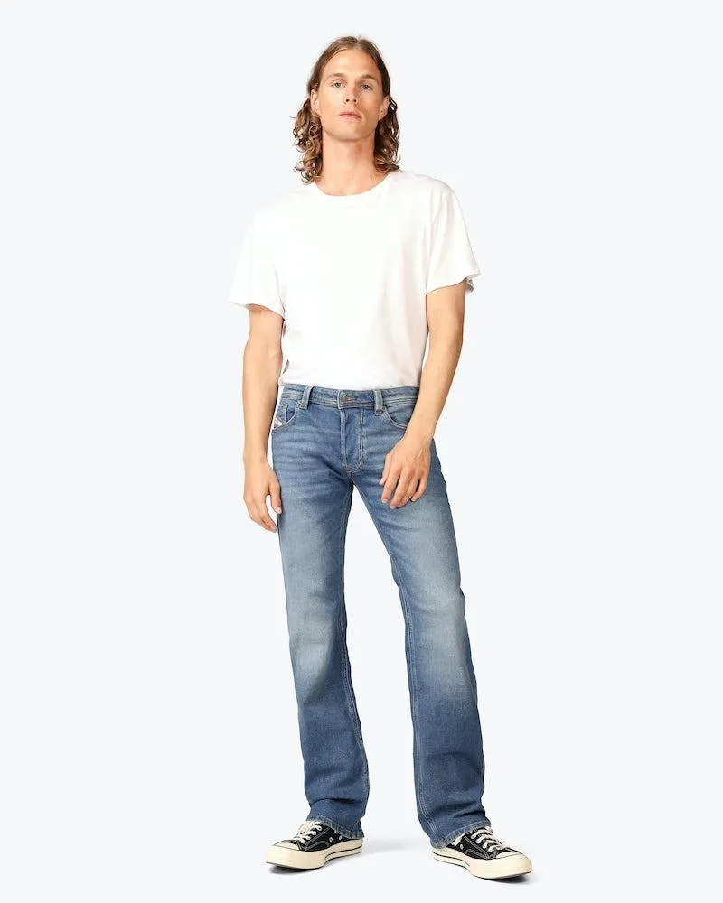 1985 Larkee Medium Blå Straight Jeans