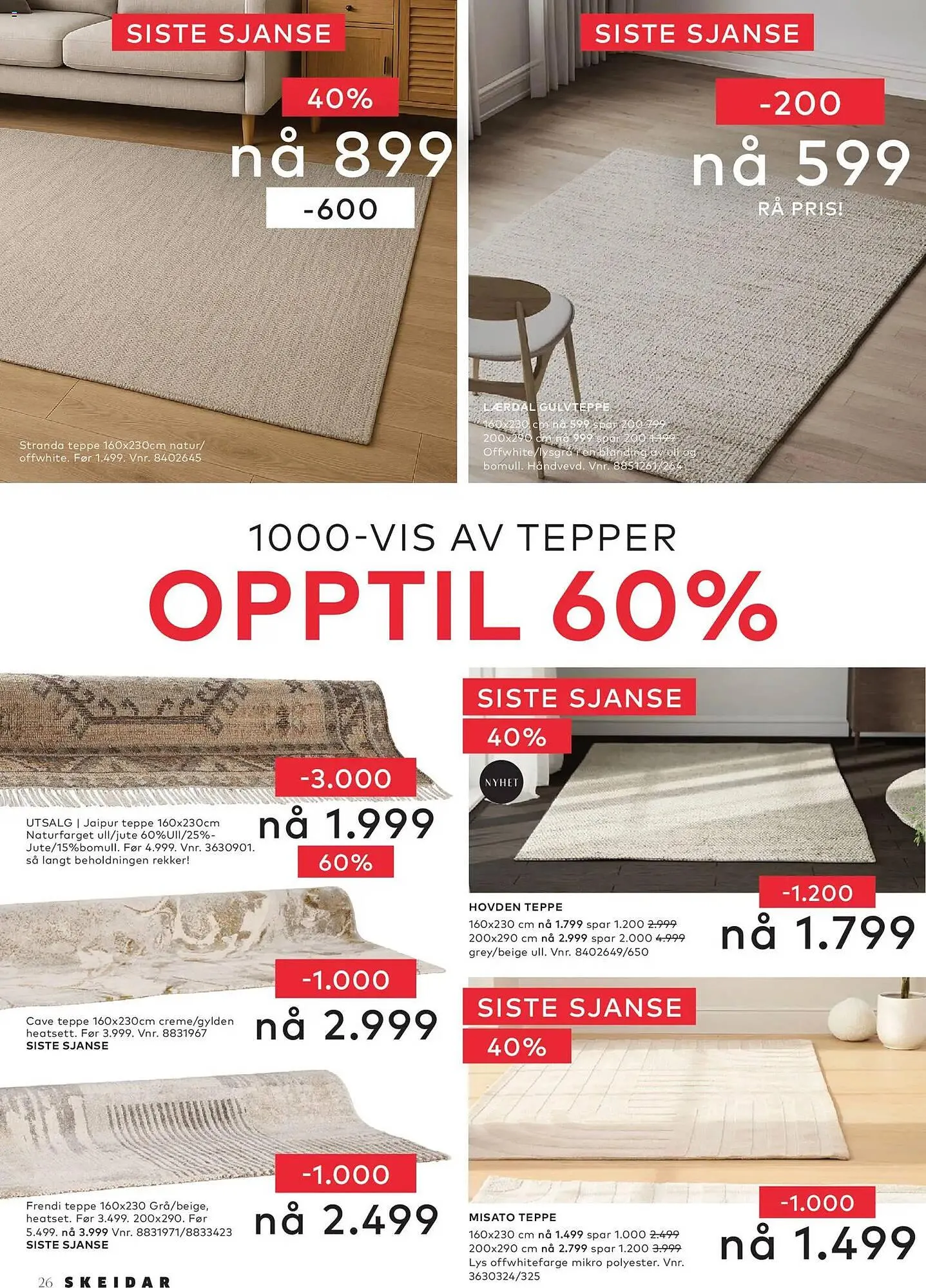 Skeidar kundeavis fra 7. april til 15. april 2026 - kundeavisside 26