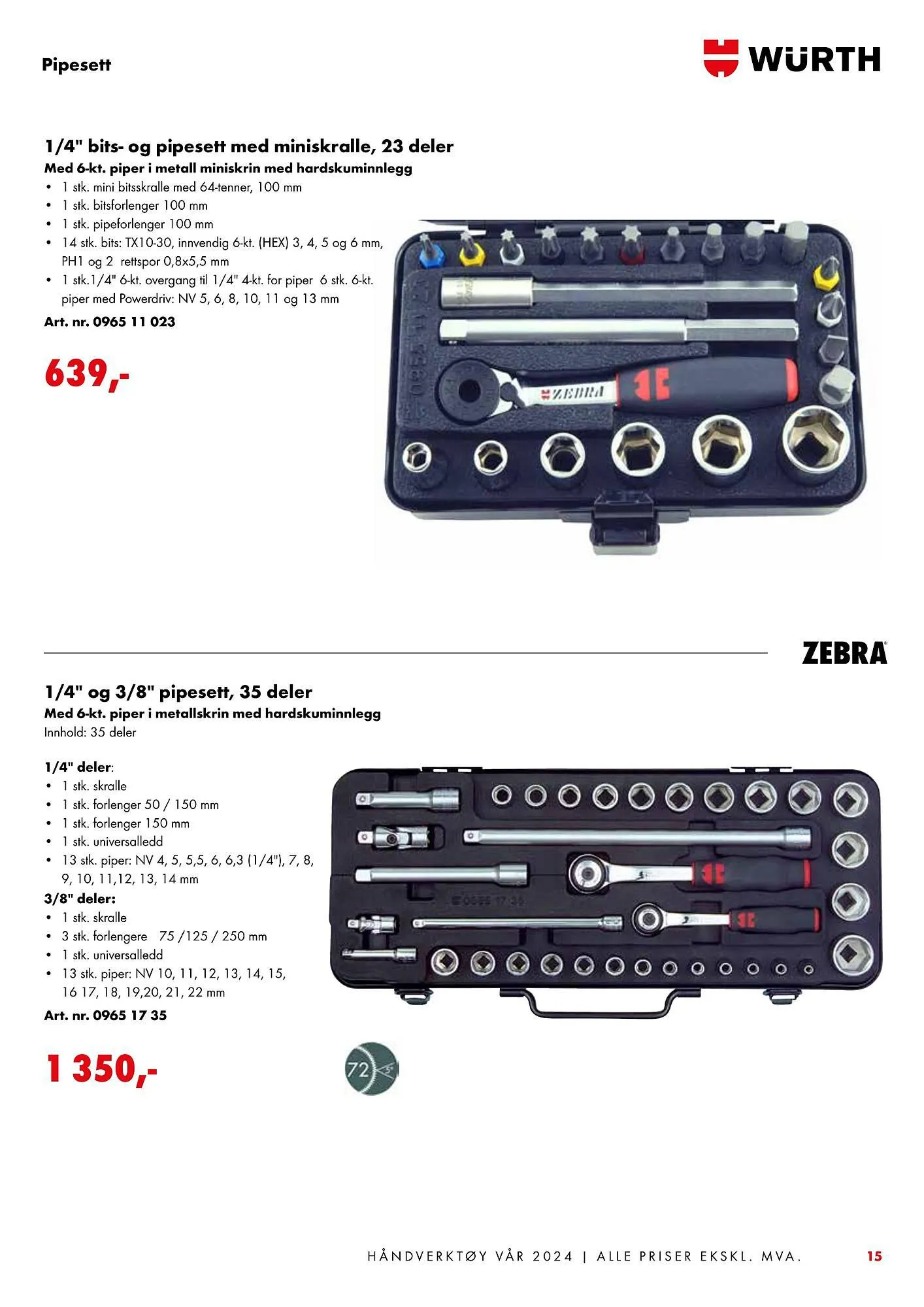 Würth Kundeavis fra 5. februar til 2. juni 2024 - kundeavisside 15