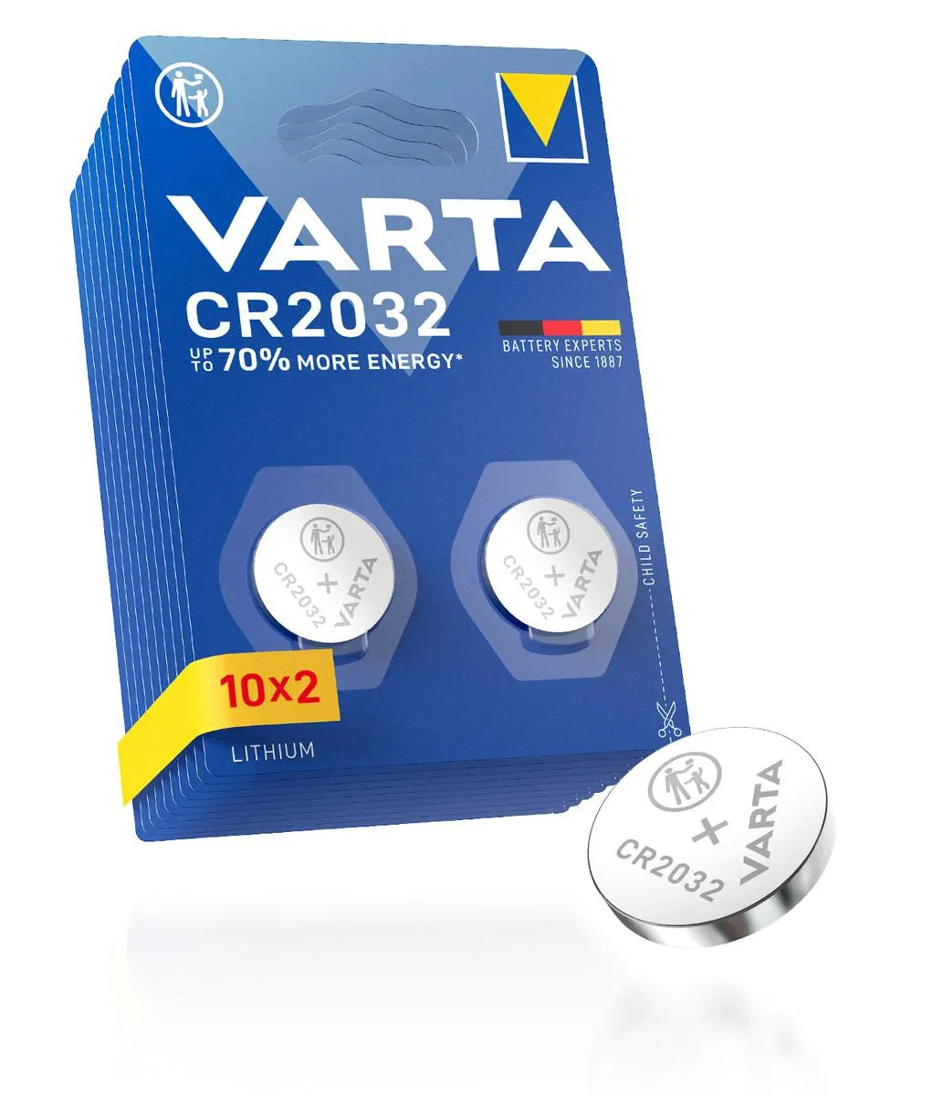 Varta CR2032 litiumbatteri 3 V, 20-pakning
