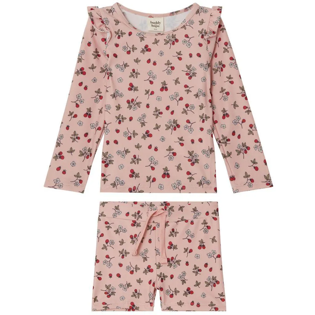 Bodil Mønstrett UV-sett Wild Strawberry